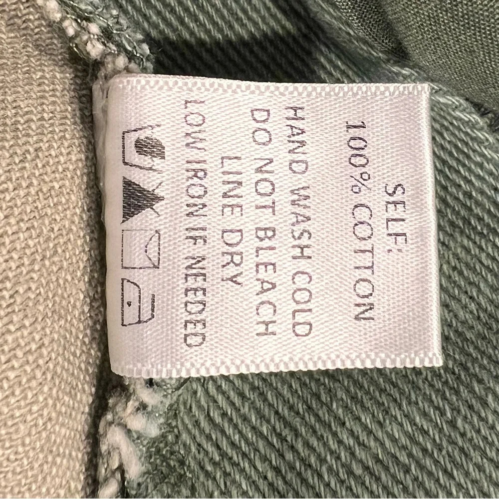 Blue Blush Olive No Time Wasted Patchwork Overalls Sz-S - Picture 12 of 12